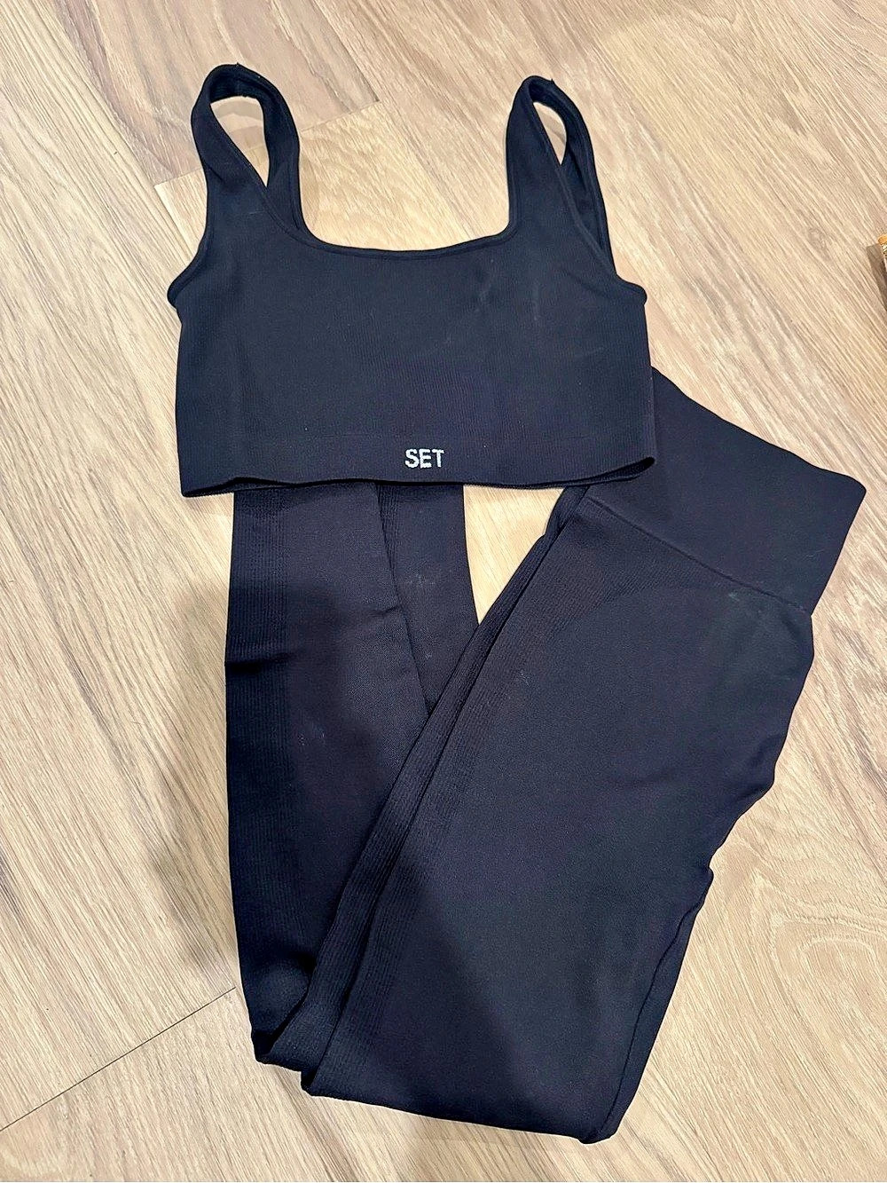 SET Active Black Sculpt Flex Activewear Set